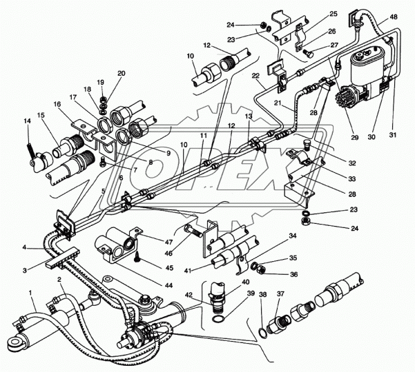 5256-3408104-20 Трубка (сталь) ф14; L=2790 Г=М32+К36/Г=М27+К32 ЛиАЗ ОАО
